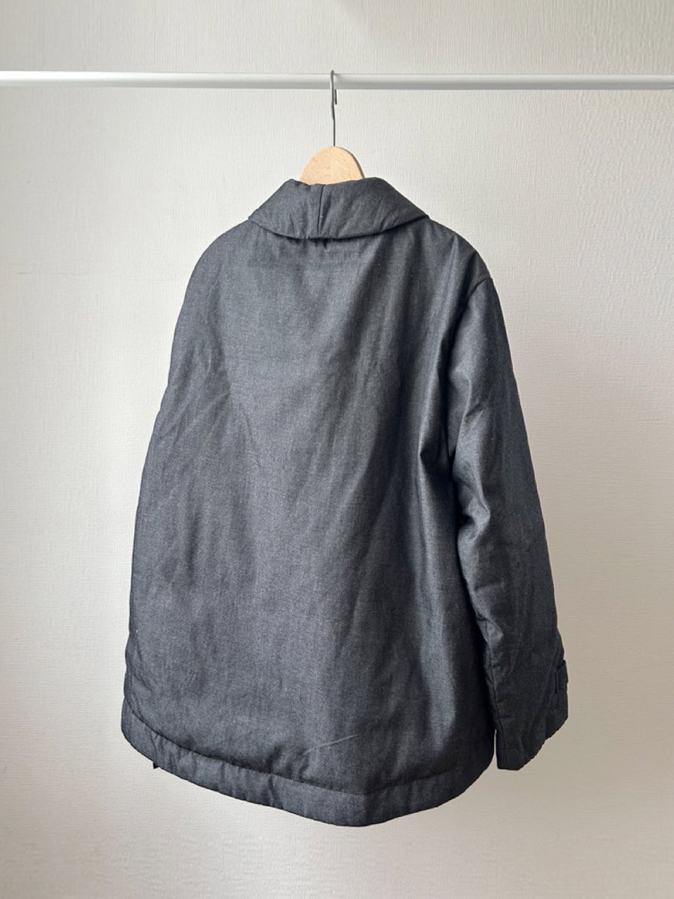 デニムショールカラーダウンジャケット (VFJK-5643D)