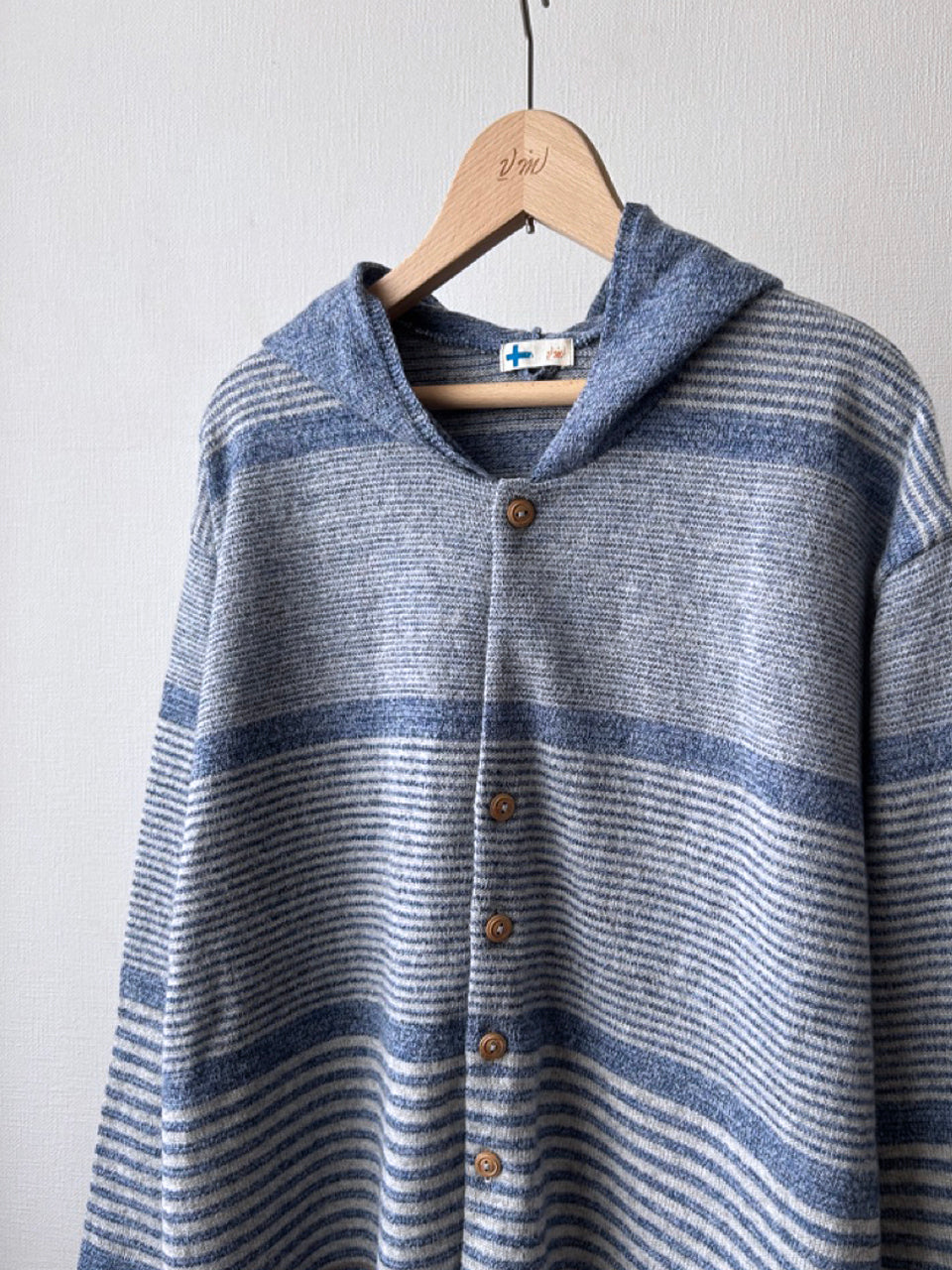 フード 9 分袖カーディガン (VKCD-5831C)