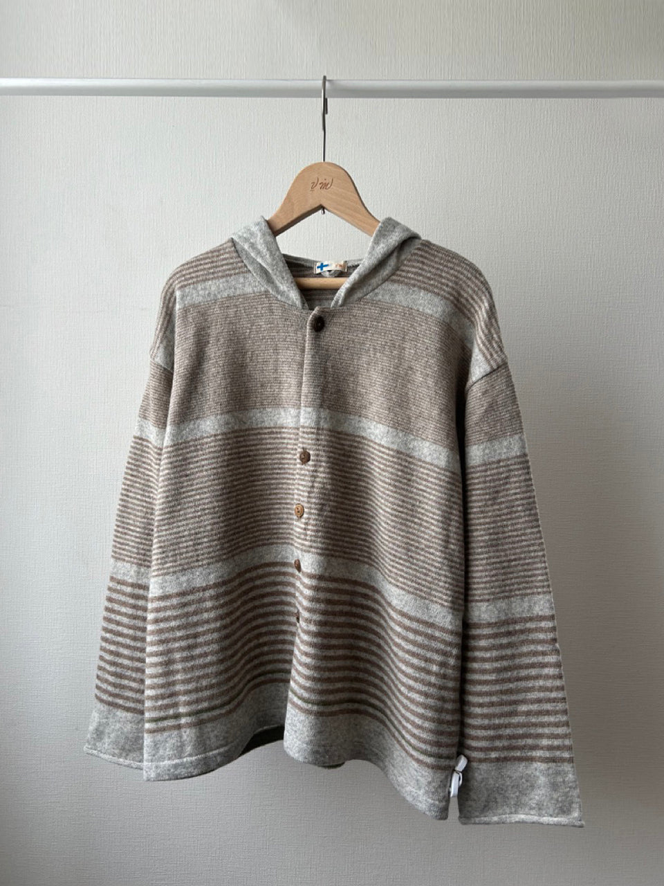 フード 9 分袖カーディガン (VKCD-5831C)