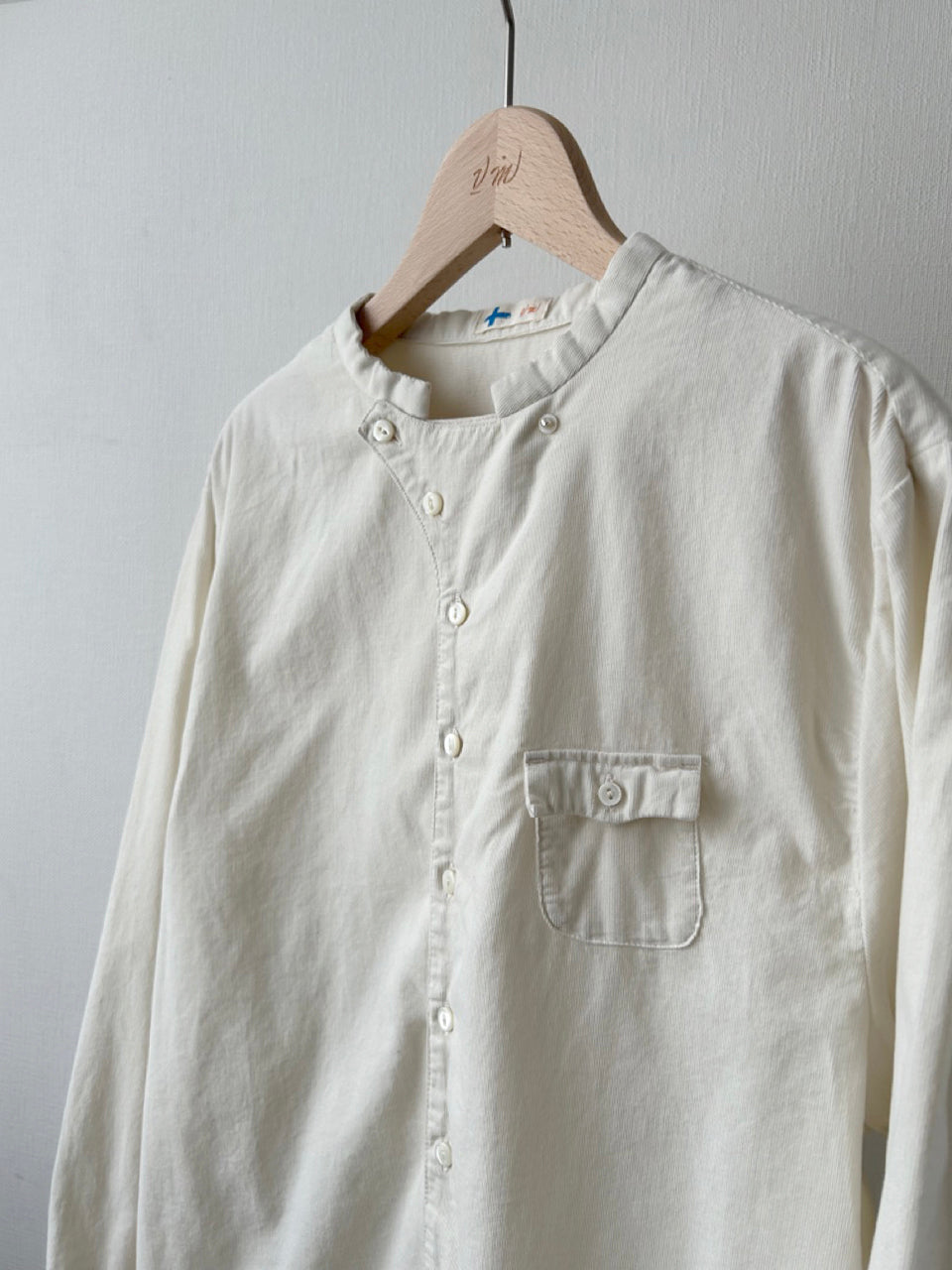 極細畝コーデュロイファーマーズシャツ (VFSH-5689D)