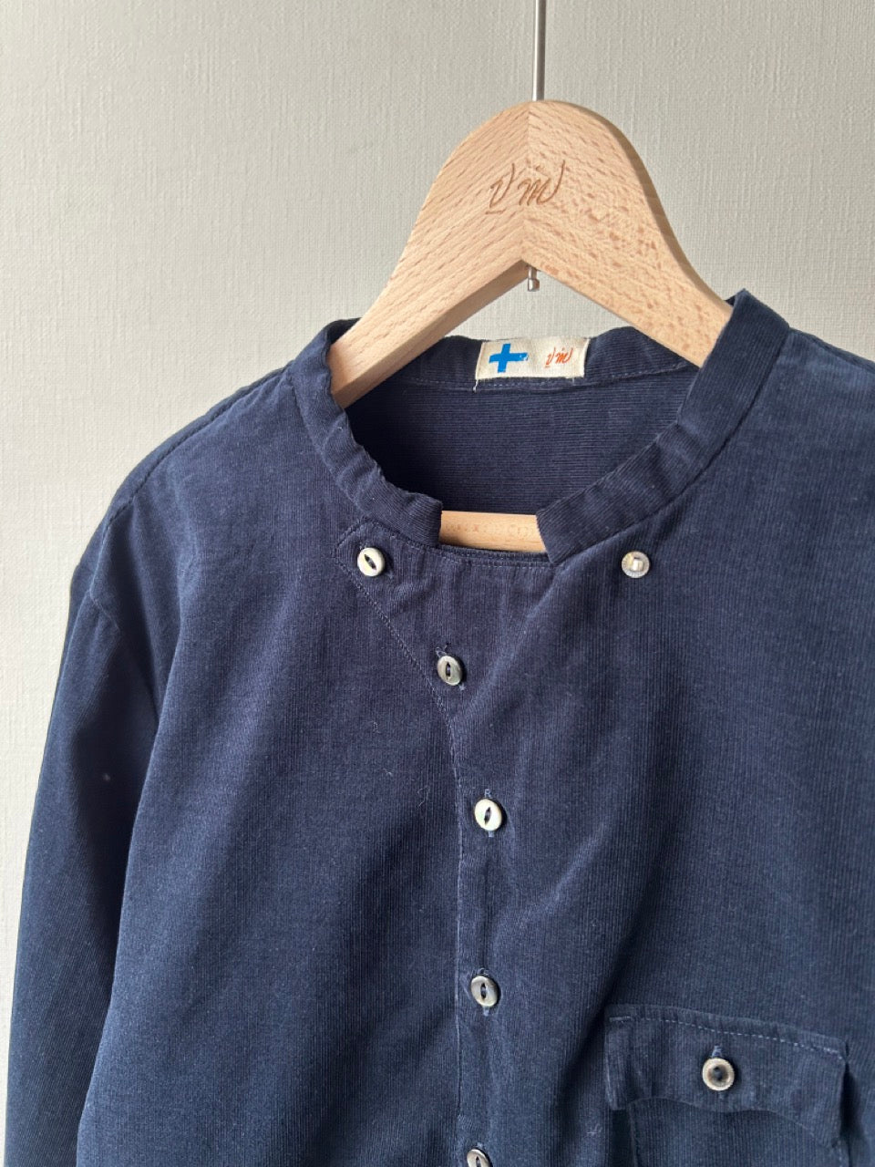 極細畝コーデュロイファーマーズシャツ (VFSH-5689D)