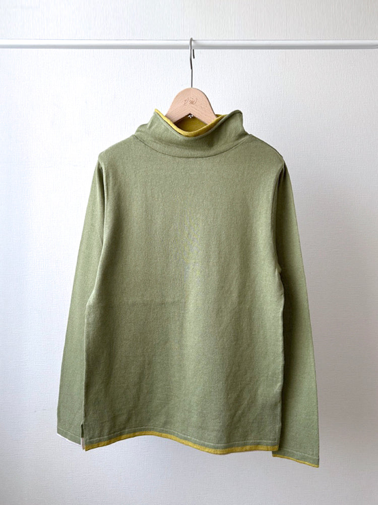 綿麻二重衿タートル(衿の高さ:9cm) (VKPO-5861D)
