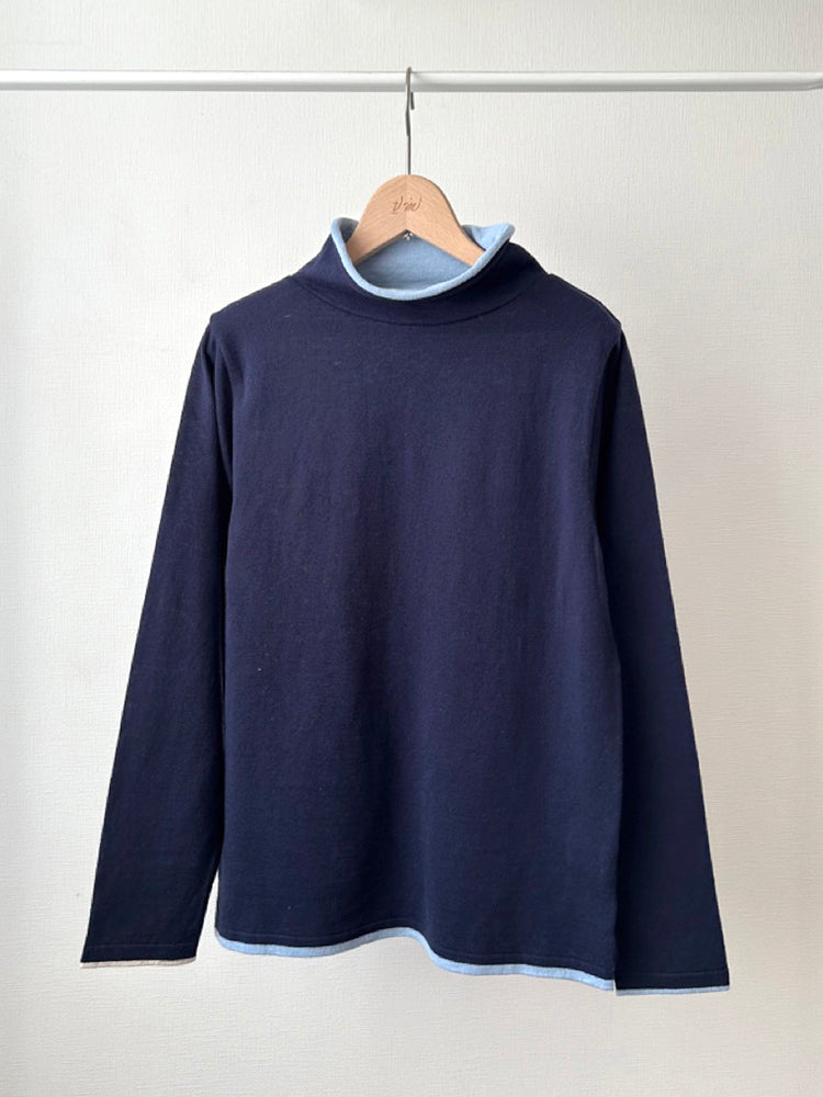 綿麻二重衿タートル(衿の高さ:9cm) (VKPO-5861D)