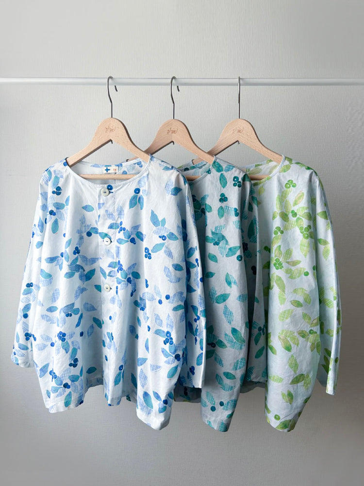 ボタニカルチェックPtシャツカーディガン (VFSH-6568B)