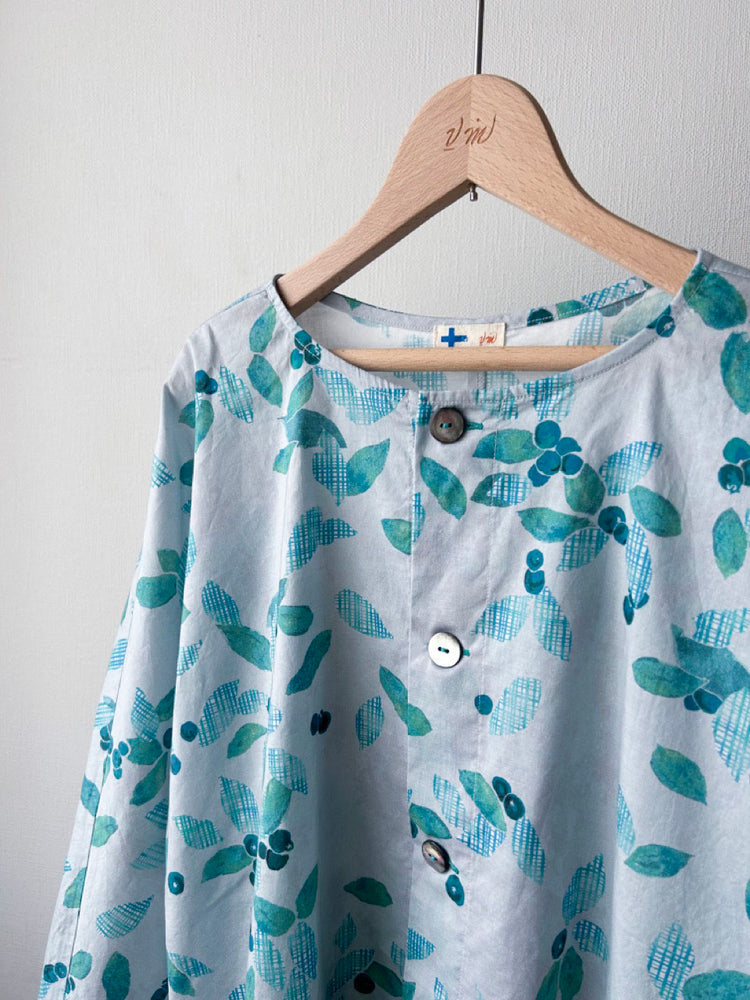 ボタニカルチェックPtシャツカーディガン (VFSH-6568B)