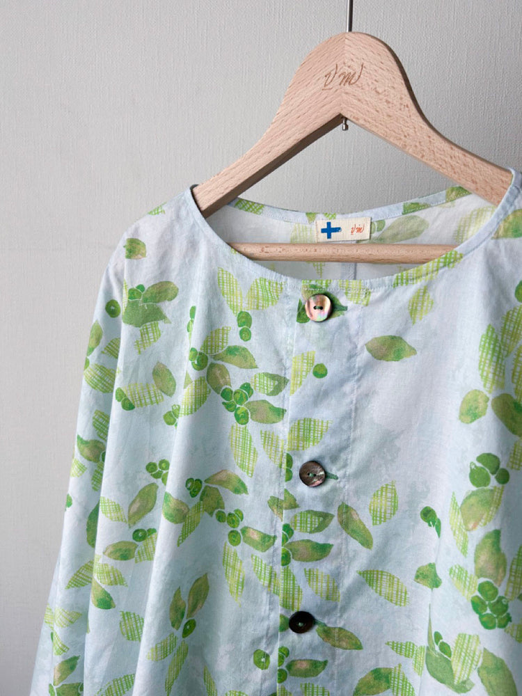 ボタニカルチェックPtシャツカーディガン (VFSH-6568B)