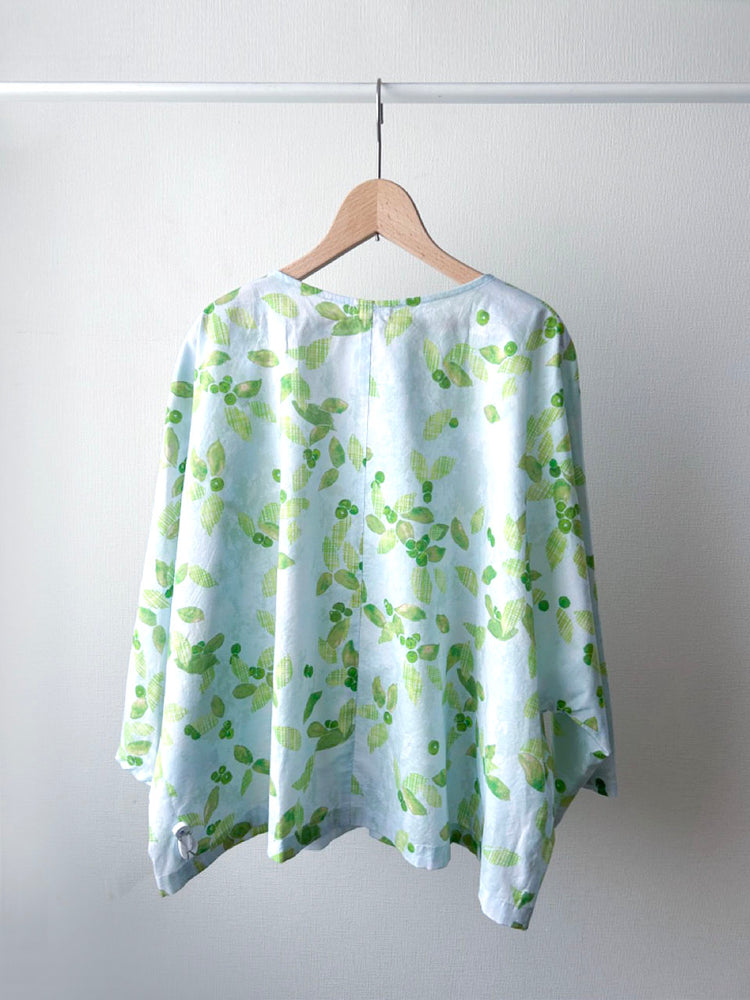 ボタニカルチェックPtシャツカーディガン (VFSH-6568B)