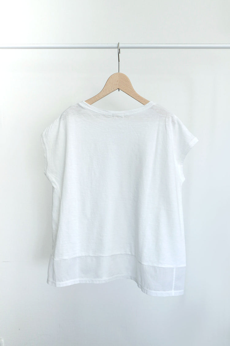 異素材コンビフレンチTシャツ (VCT-6016B)