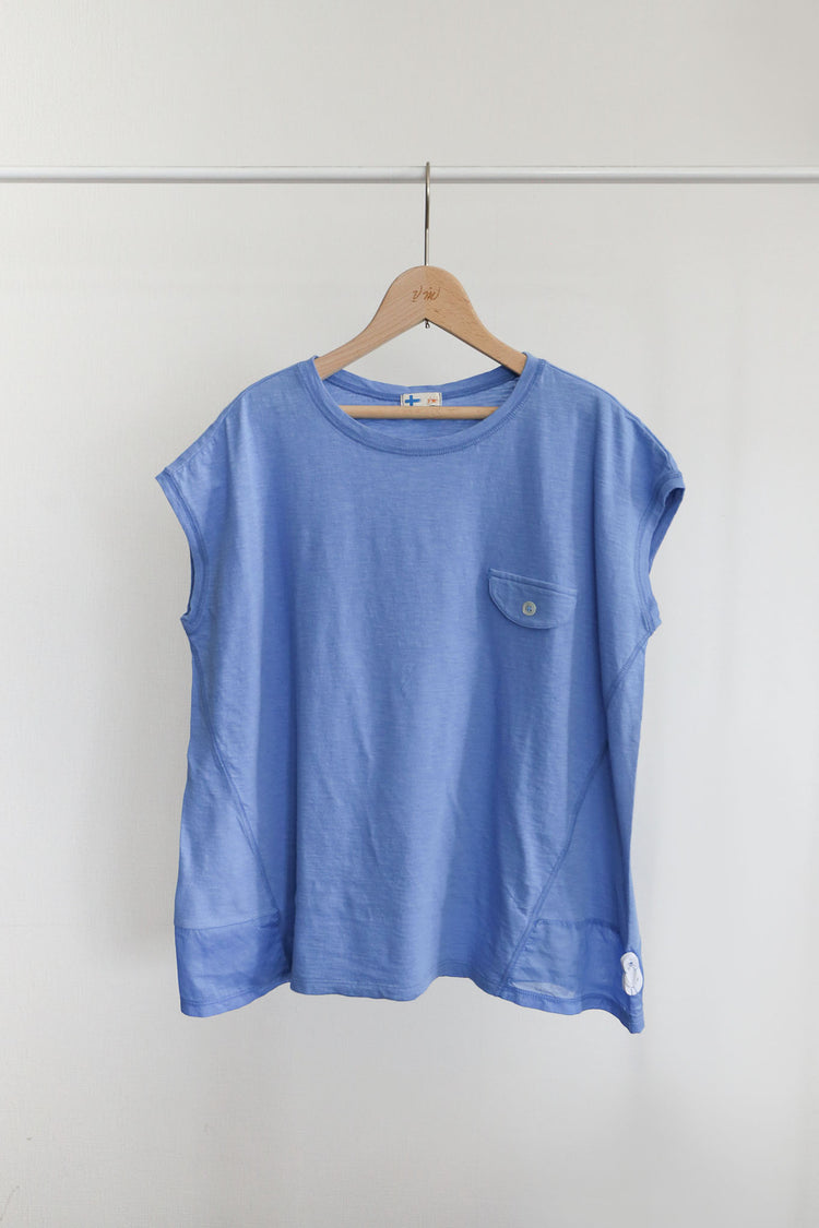 異素材コンビフレンチTシャツ (VCT-6016B)