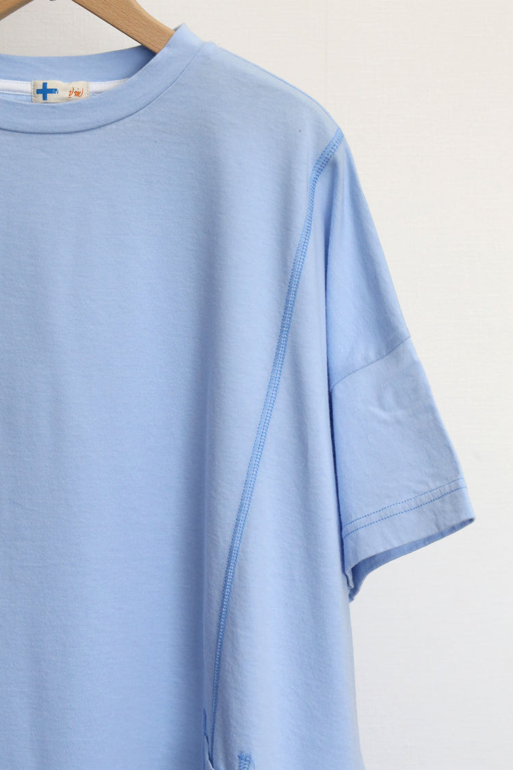 配色ステッチルーズTee (VCT-6022B)