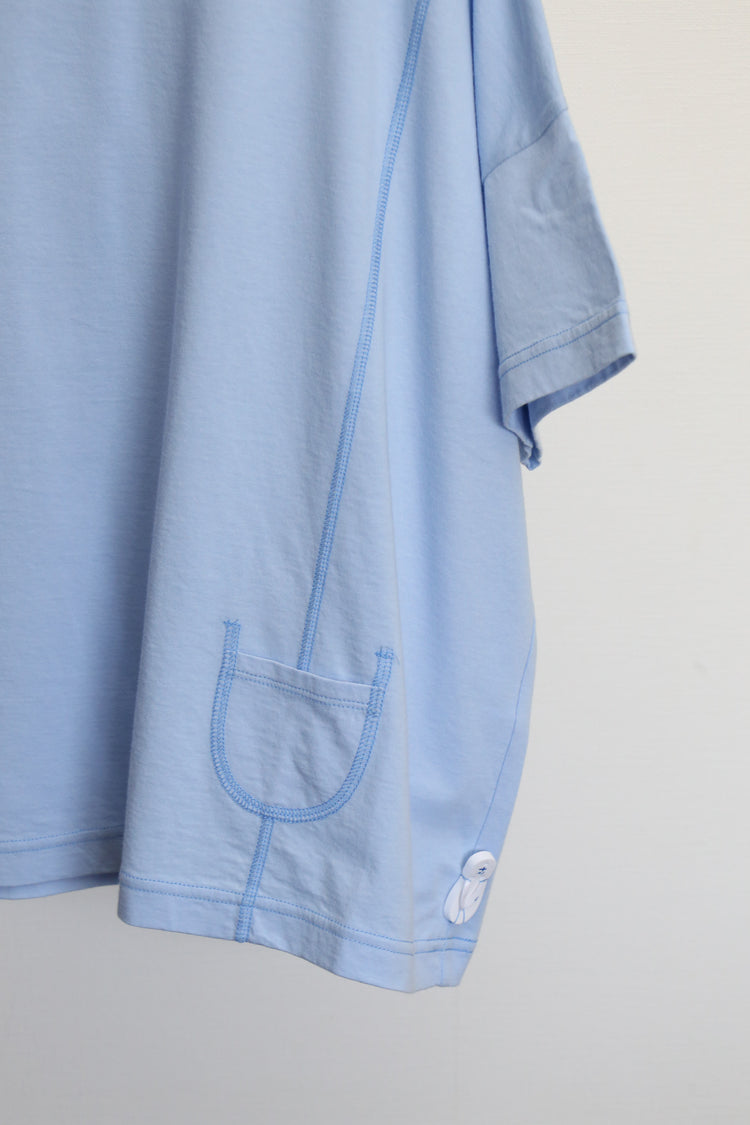 配色ステッチルーズTee (VCT-6022B)