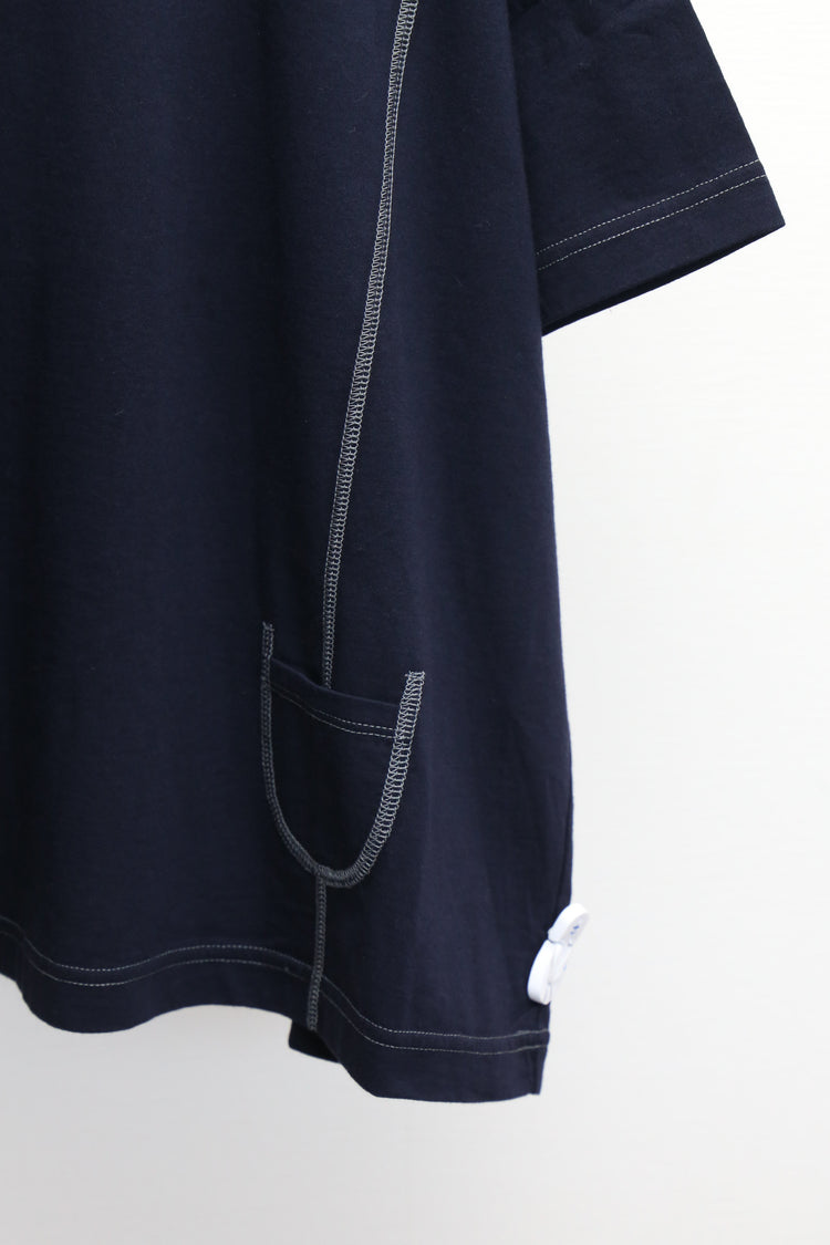 配色ステッチルーズTee (VCT-6022B)