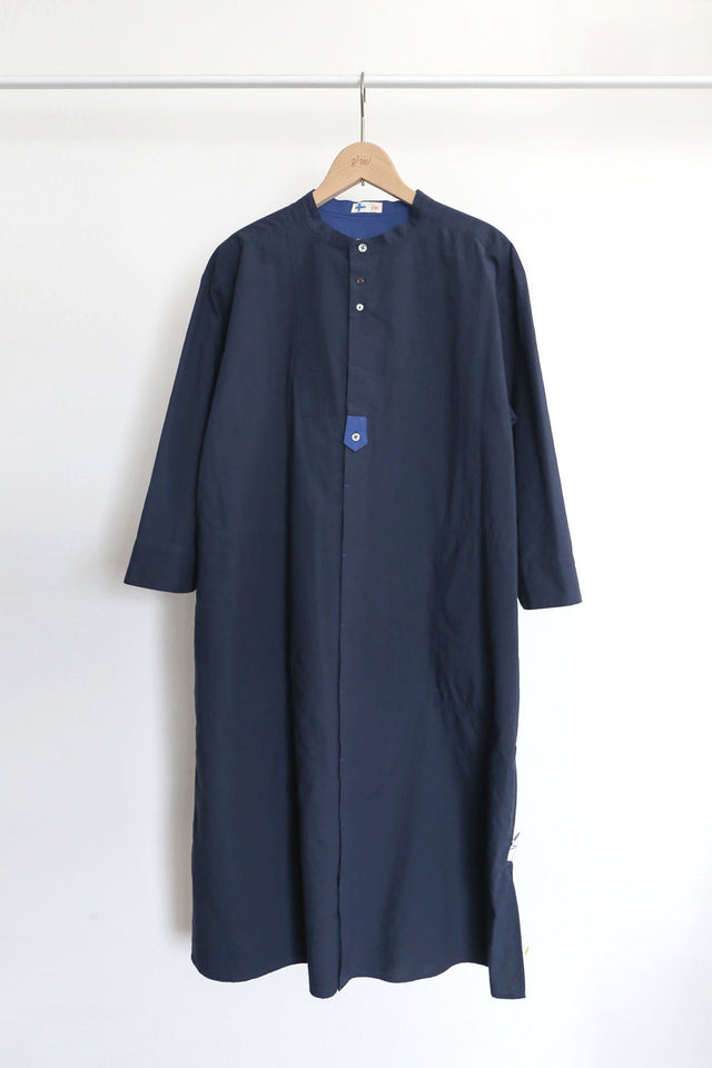 スタンドカラーシャツワンピース (VFOP-6575B)