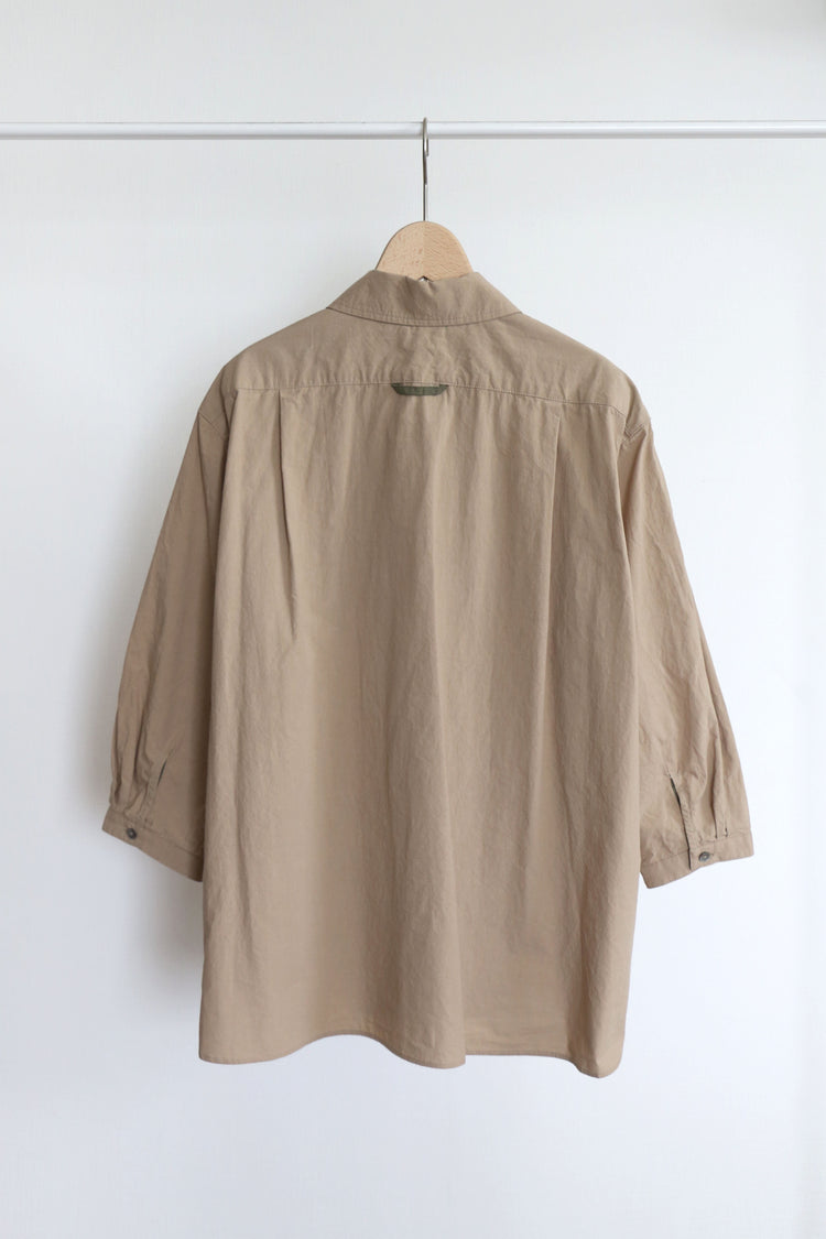 ステンカラー七分袖シャツ(VFSH-6574B)