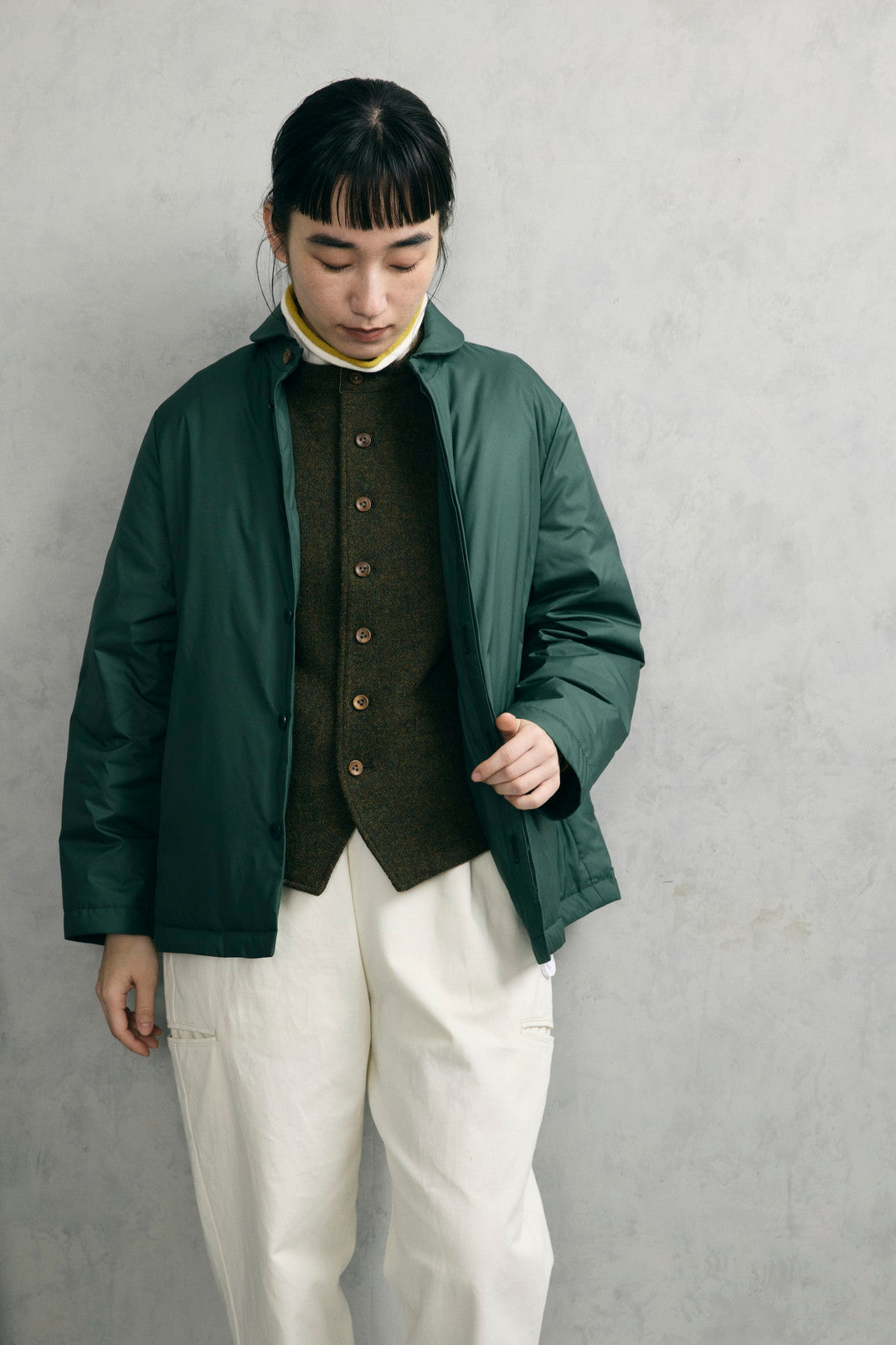 ラウンドカラーダウンジャケット (VFJK-5621D)