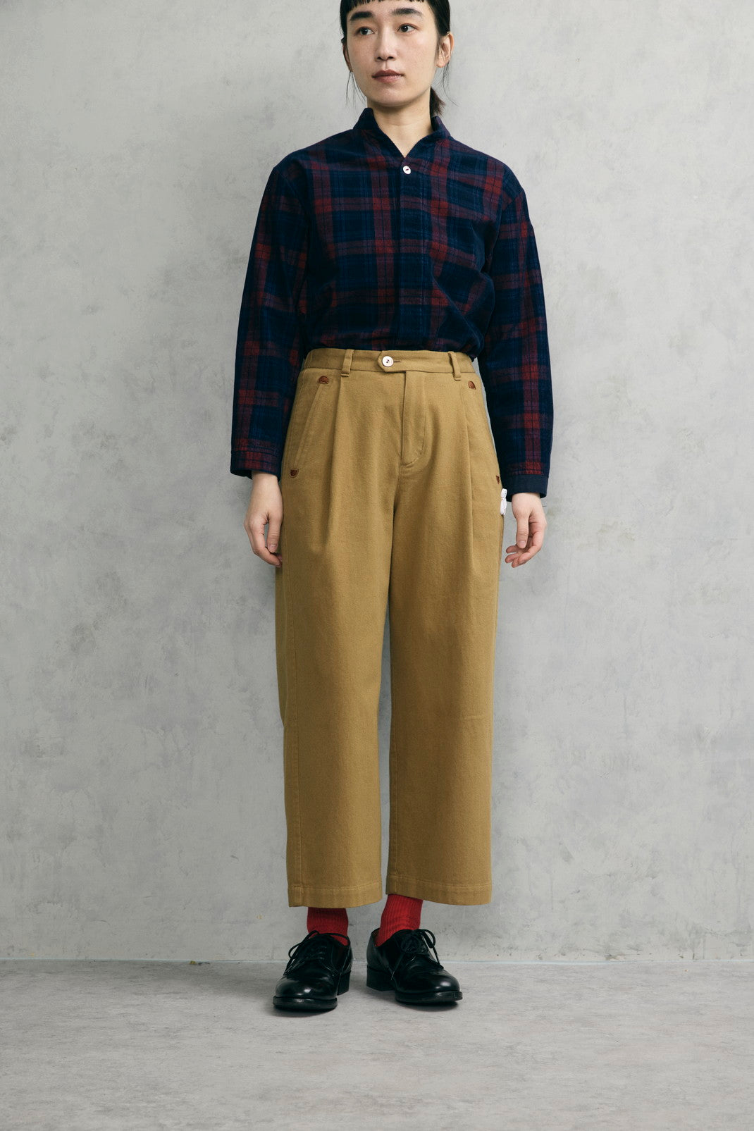 起毛ドリルワイドストレートパンツ(VFPT-5630C)