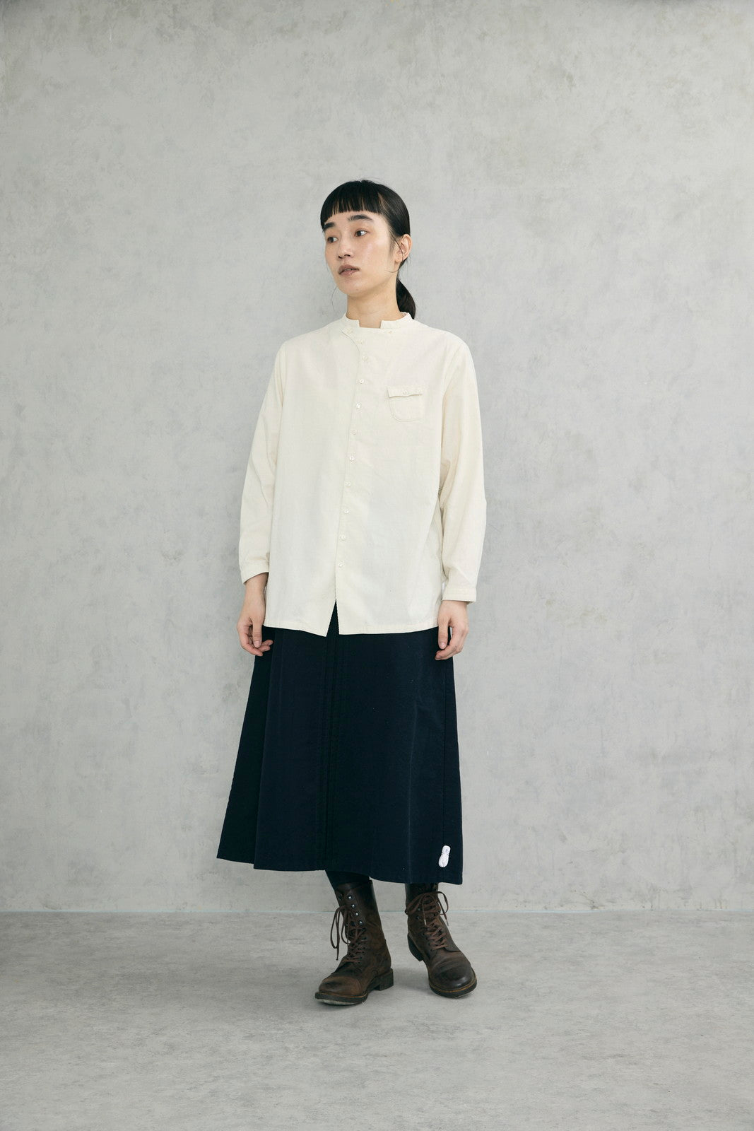 極細畝コーデュロイファーマーズシャツ (VFSH-5689D)