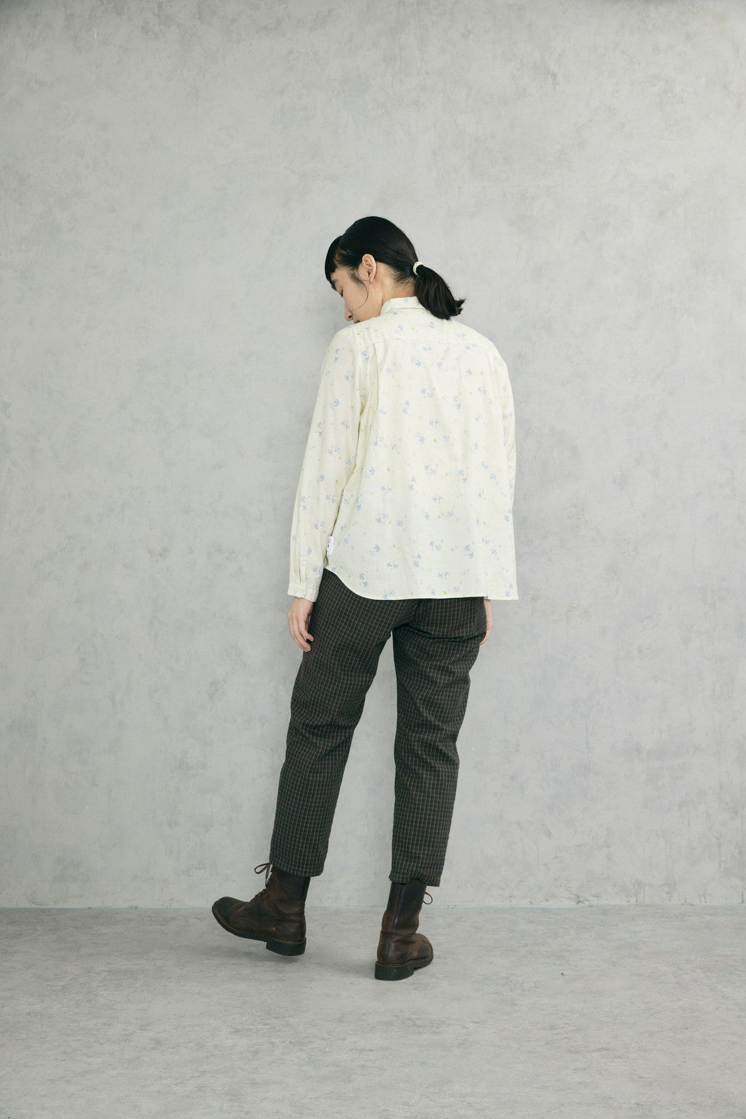 白樺シード柄レギュラーシャツ (VFSH-5701D)