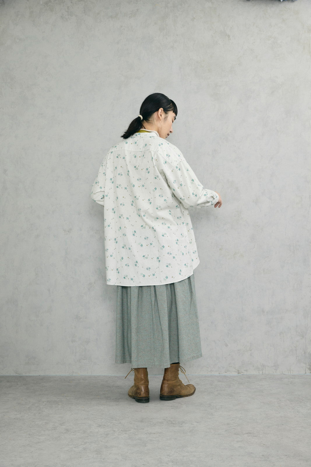 白樺シード柄チュニック (VFTN-5702D)