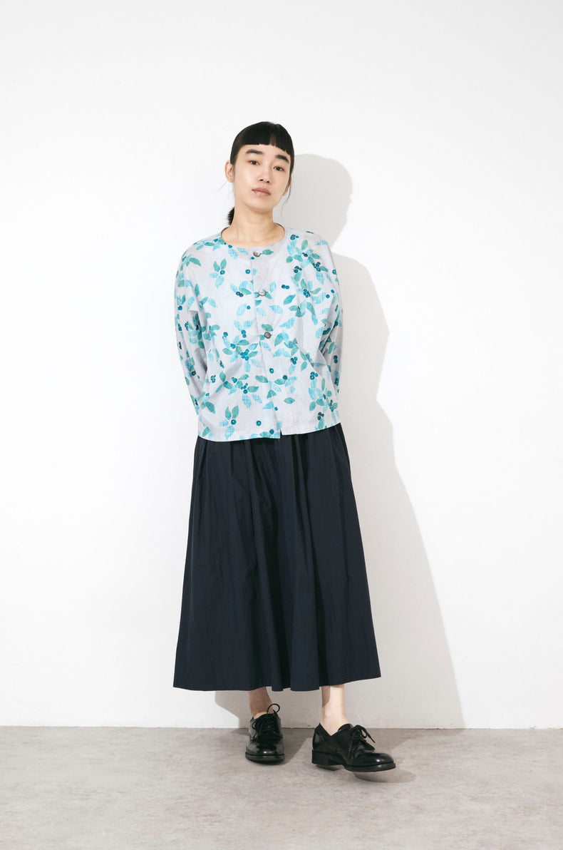 ボタニカルチェックPtシャツカーディガン (VFSH-6568B)