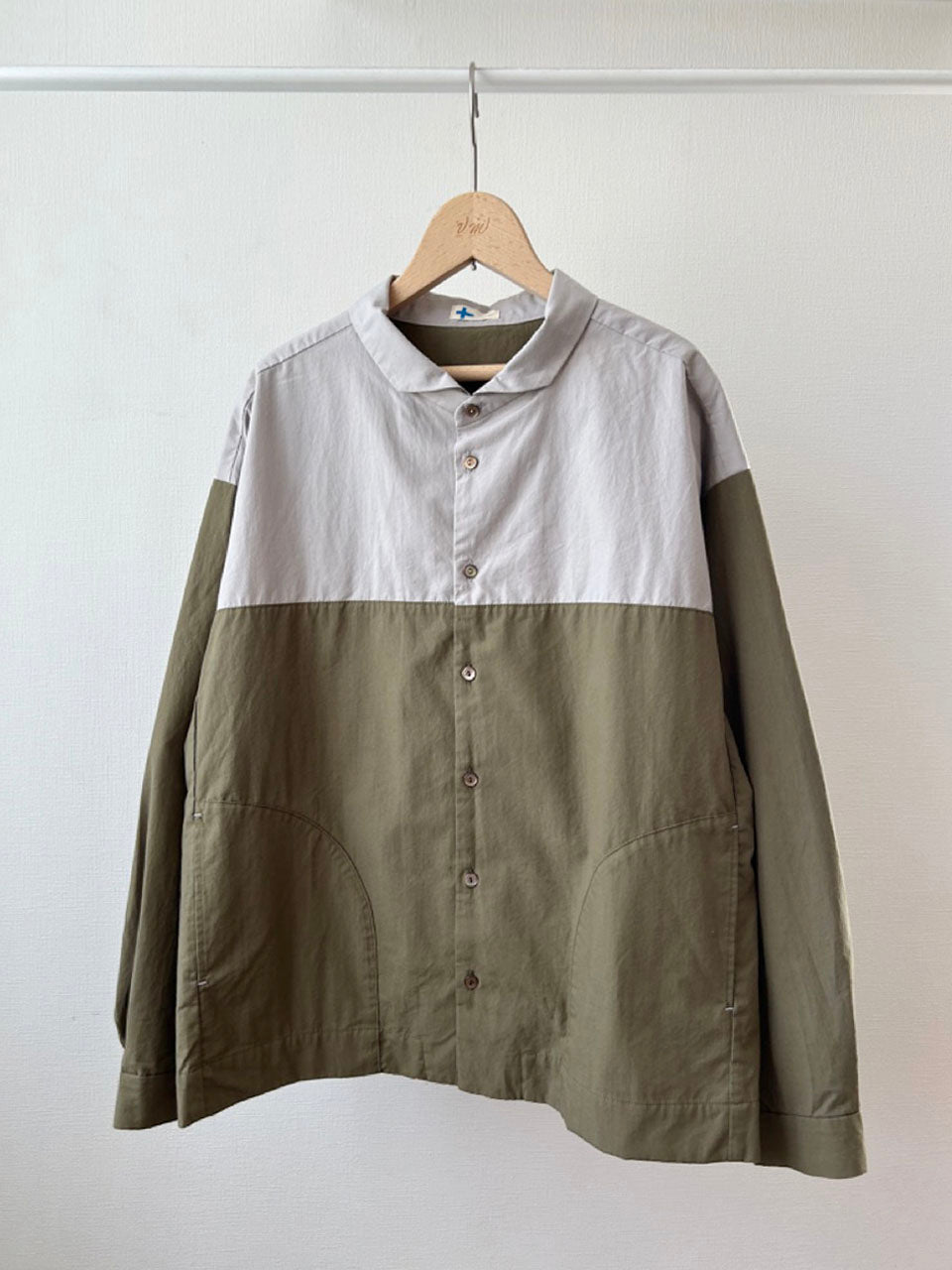 バイカラー切り替えシャツジャケット(VFSH-5657C）