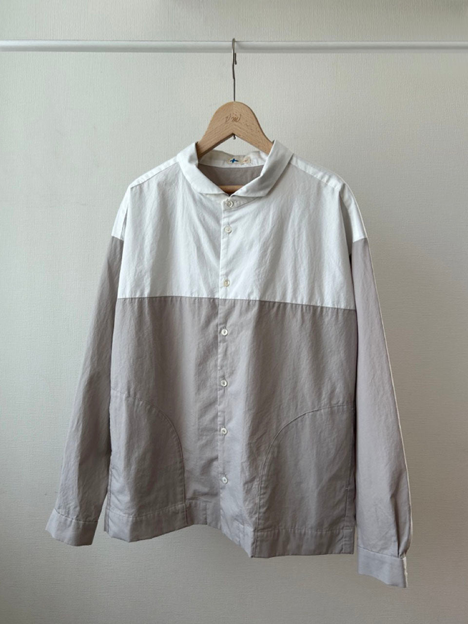 バイカラー切り替えシャツジャケット(VFSH-5657C）