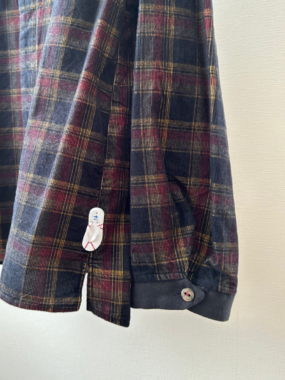 チェック柄スキッパーシャツ(VFSH-5654C）