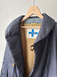 デニムショールカラーダウンジャケット (VFJK-5643D）