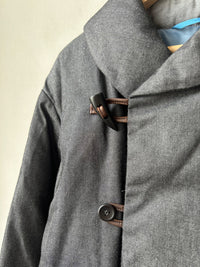 デニムショールカラーダウンジャケット (VFJK-5643D）