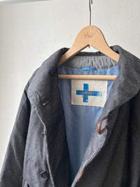 デニムショールカラーダウンジャケット (VFJK-5643D）