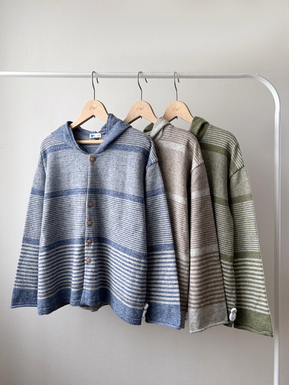 フード 9 分袖カーディガン (VKCD-5831C)