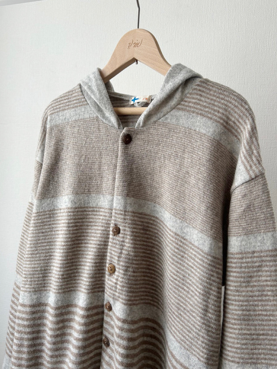 フード 9 分袖カーディガン (VKCD-5831C)