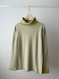 12GG天竺裏目ボーダー衿タートル(VKPO-5860D)