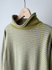 12GG天竺裏目ボーダー衿タートル(VKPO-5860D)