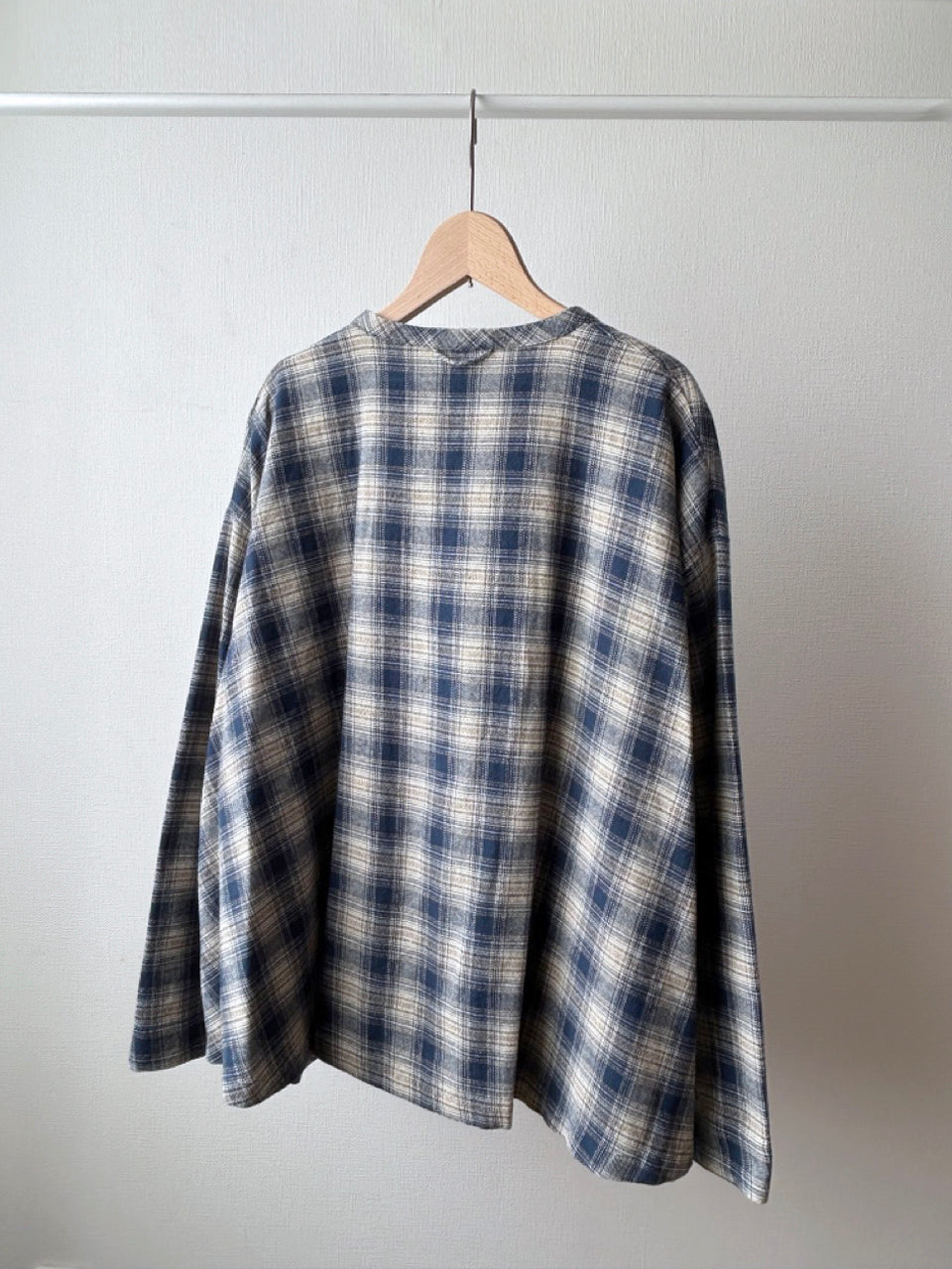 オンブレチェックシャツカーディガン (VFSH-5706D)