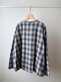 オンブレチェックシャツカーディガン (VFSH-5706D)