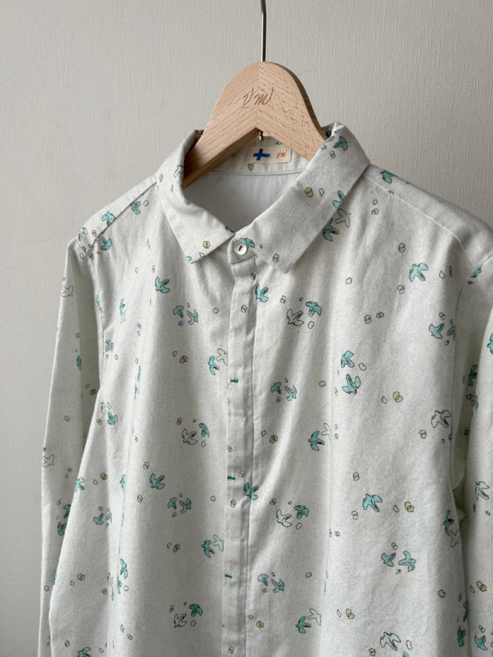 白樺シード柄レギュラーシャツ (VFSH-5701Ｄ)