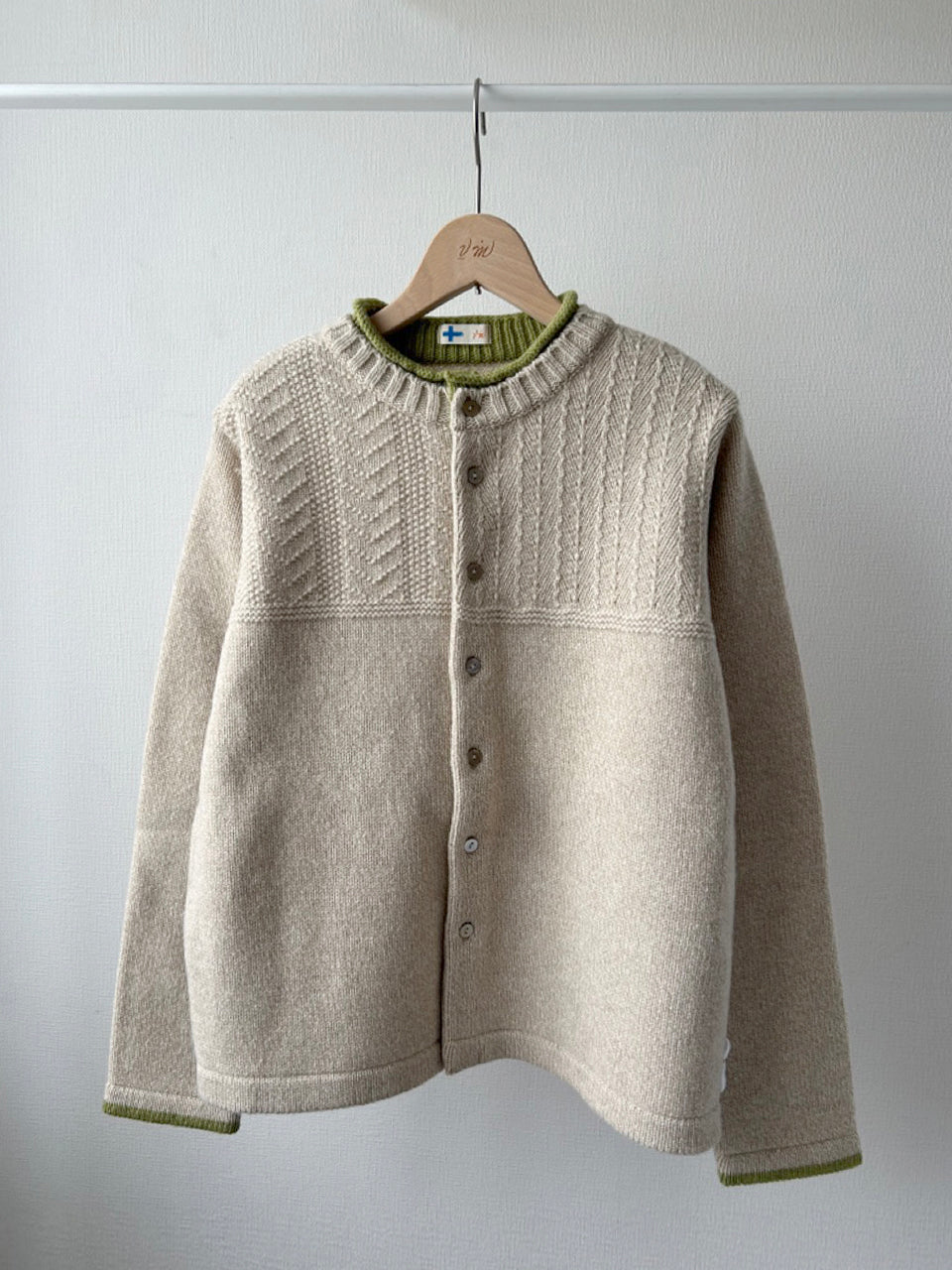 二枚衿ニットカーディガン (VKCD-5851D)