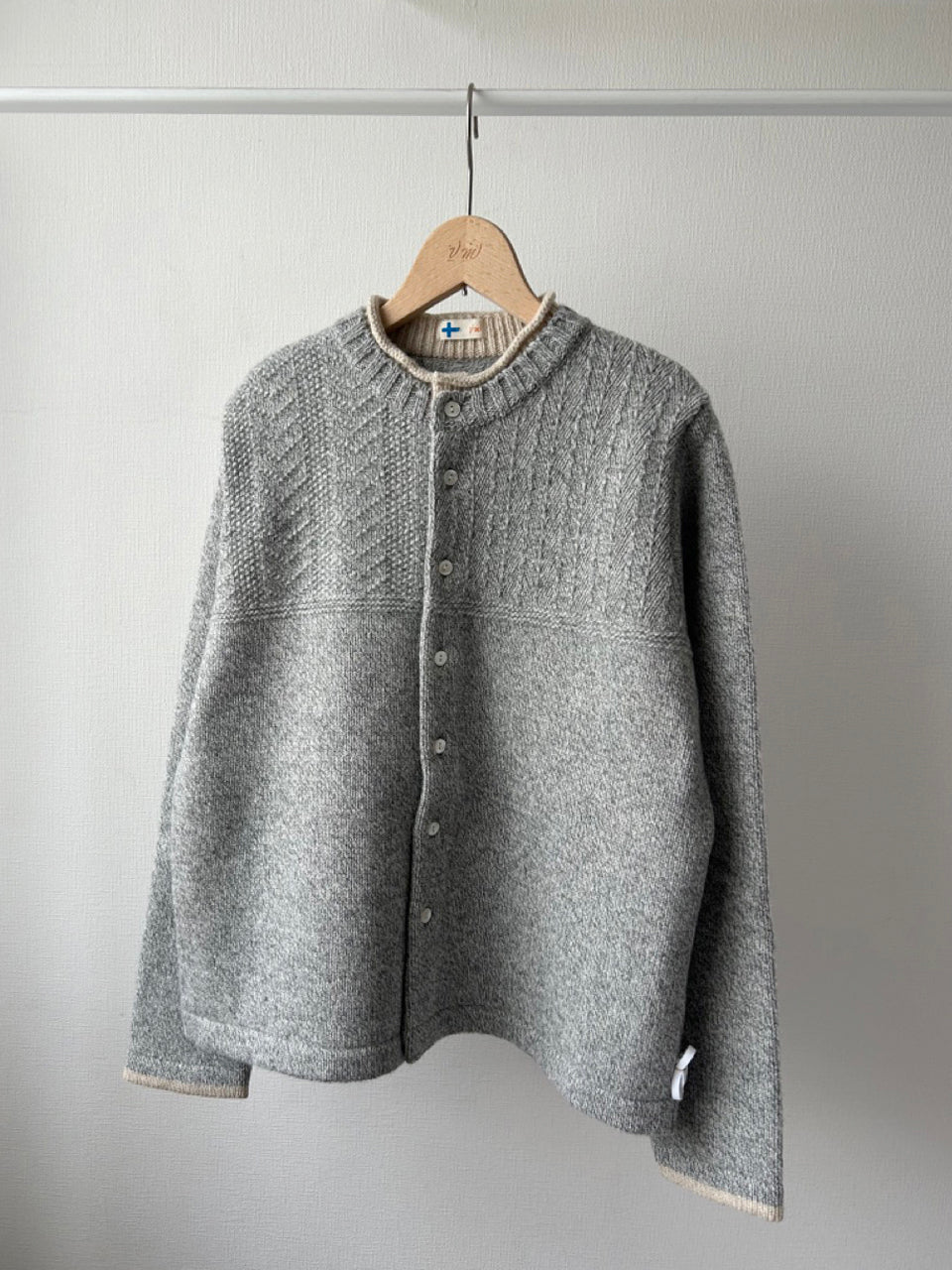 二枚衿ニットカーディガン (VKCD-5851D)