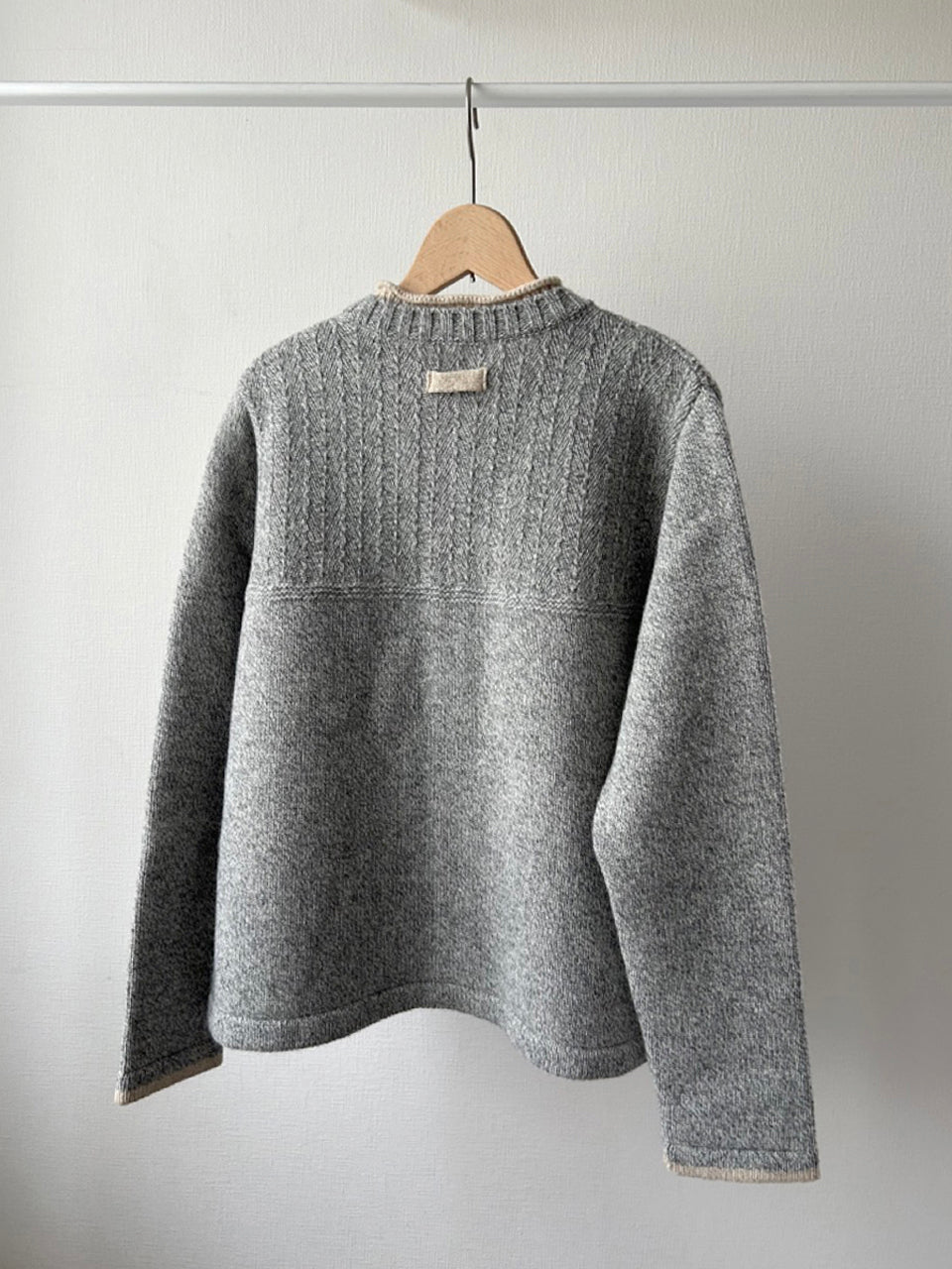 二枚衿ニットカーディガン (VKCD-5851D)