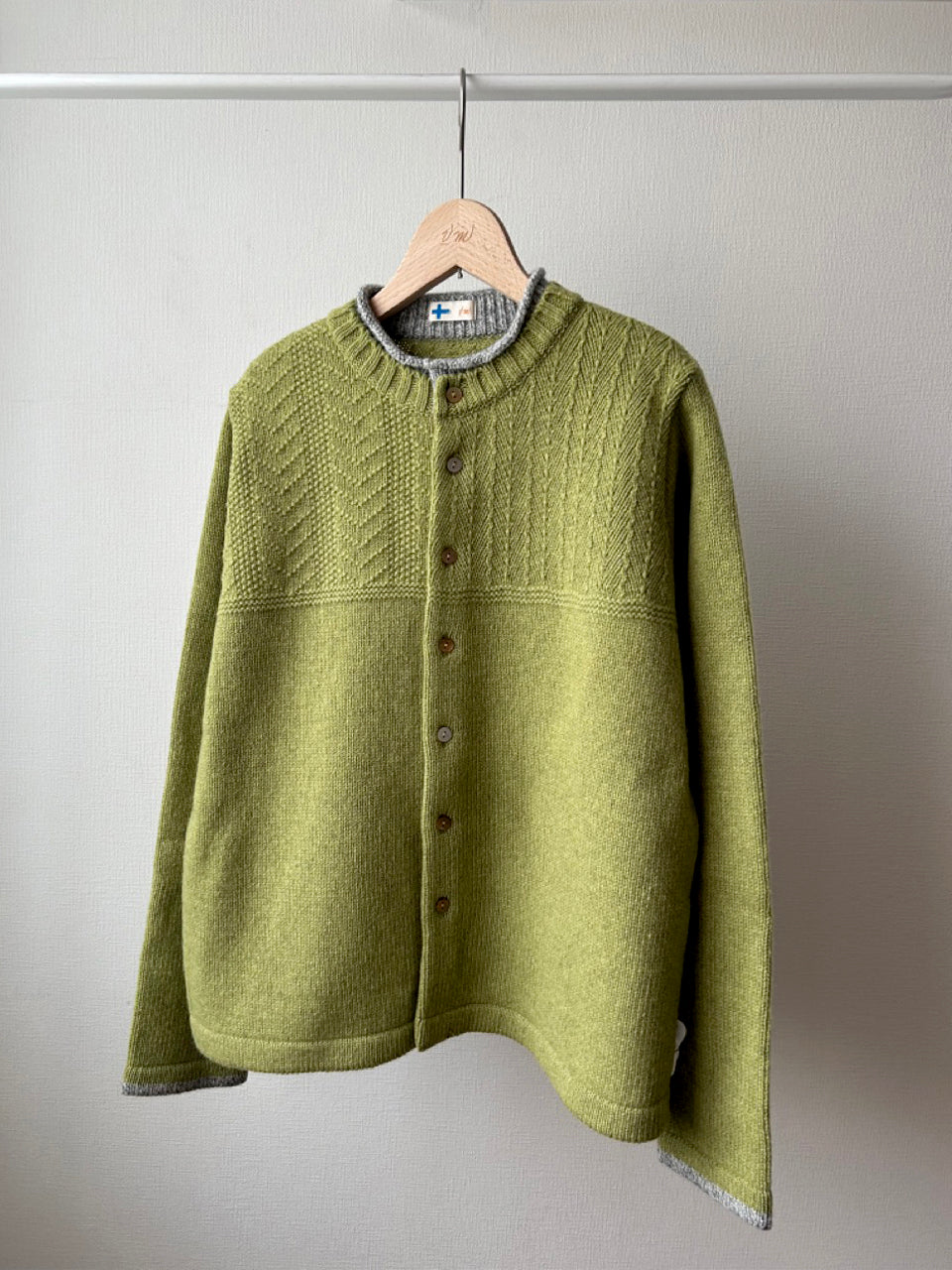 二枚衿ニットカーディガン (VKCD-5851D)