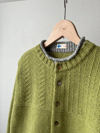 二枚衿ニットカーディガン (VKCD-5851D)