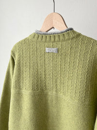 二枚衿ニットカーディガン (VKCD-5851D)