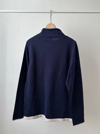 綿麻二重衿タートル（衿の高さ：9ｃｍ） (VKPO-5861D)