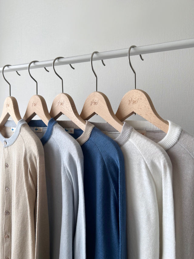 ラグラン配色カーディガン(VKCD-6801A)