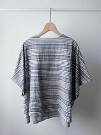 ボーダーレイヤードシャツ (VFSH-6545B)