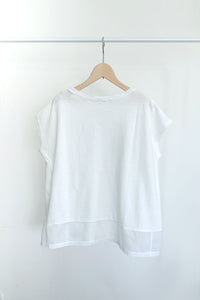 異素材コンビフレンチTシャツ  (VCT-6016B)