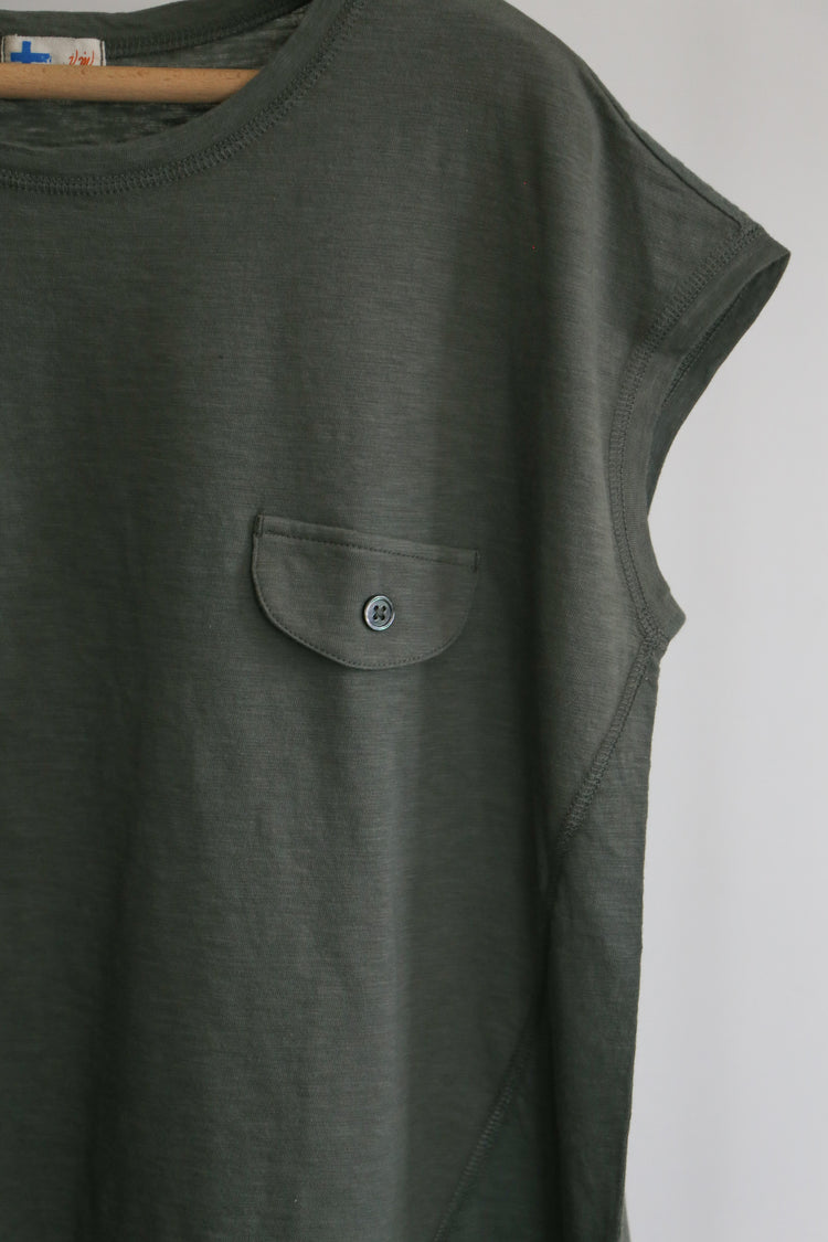 異素材コンビフレンチTシャツ  (VCT-6016B)