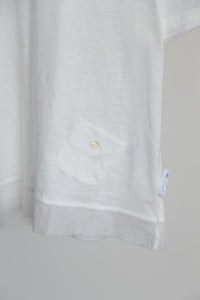 異素材コンビ半袖Tシャツ   (VCT-6015B)