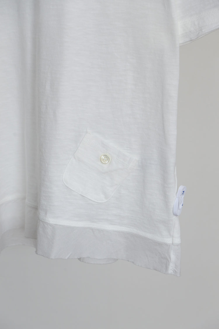 異素材コンビ半袖Tシャツ   (VCT-6015B)